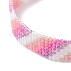 Браслеты из цветного стекла с градиентными бусинами для женщин&nbsp;BJEW-MZ00210