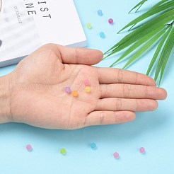 Прозрачные акриловый шар бисером&nbsp;FACR-R021-6mm-M