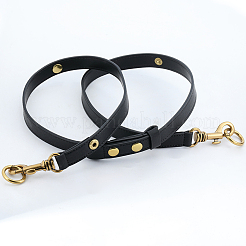 Регулируемые ремни для сумок из черной искусственной кожи&nbsp;PURS-GL0001-05G