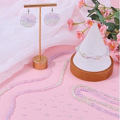 8 нити прозрачные градиентные цветные стеклянные бусины нити&nbsp;GLAA-SC0002-02A