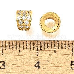 925 бусина из чистого серебра с микропаве и прозрачным фианитом&nbsp;STER-B006-10B-G