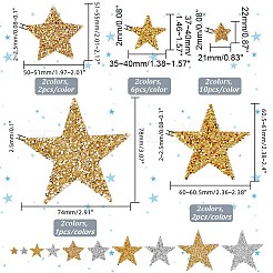 42 шт. 10 стиля звездочки блестящие стразы горячей фиксации&nbsp;FIND-PH0017-02