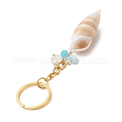 Брелки-подвески из натуральных ракушек&nbsp;KEYC-JKC01094-01