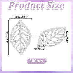 200шт железные филигранные подвески&nbsp;IFIN-HY0001-12