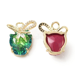 Латунь с подвесками из стекла k9 и стразами&nbsp;KK-C024-22KCG