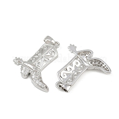 Латунные микро проложить кубического циркония подвески&nbsp;KK-F908-18P