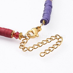 Ручной полимерной глины браслеты&nbsp;BJEW-JB04634