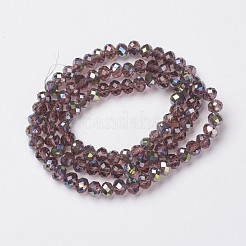 Гальванизируйте прозрачное стекло бисер нитей&nbsp;EGLA-A034-T4mm-S08