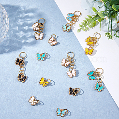 Сплав эмали бабочка шнурок очарование украшение&nbsp;PALLOY-NB00002