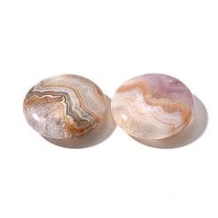 Подвески из натурального аметиста и кружевного агата&nbsp;G-A244-08B