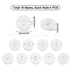 Номера 304 звенья из нержавеющей стали&nbsp;STAS-UN0020-28B-P