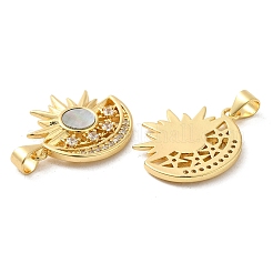 Латунные микро проложить кубического циркония подвески&nbsp;ZIRC-P110-03G