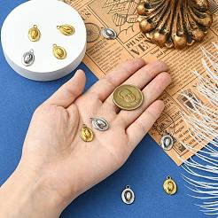 10 шт. подвески из нержавеющей стали 304 двух цветов&nbsp;STAS-CJ0002-92