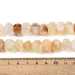 Природный желтый кварц нитей бисера&nbsp;G-N347-17A-05