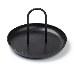 Круглый лоток для хранения настольного компьютера из абс-пластика&nbsp;AJEW-H113-A03