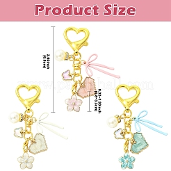 Подвесные украшения из сплава эмали&nbsp;HJEW-YW00282-01