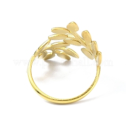 Открытое манжетное кольцо из нержавеющей стали 304 с ионным покрытием (IP)&nbsp;RJEW-L109-051G