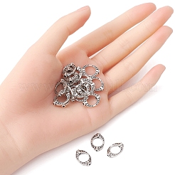 Пончик тибетский стиль рамки сплава шарик&nbsp;TIBEB-YW0001-09