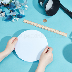 Акриловый плоский круглый складной светоотражающий картон&nbsp;AJEW-WH0596-201B