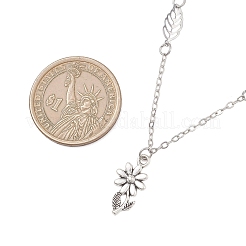 Подвеска в виде цветка из сплава&nbsp;NJEW-JN05866