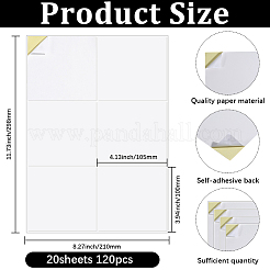 Самоклеящаяся бумага для наклеек&nbsp;AJEW-WH20064-09D