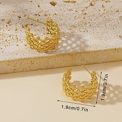 Серьги-гвоздики из нержавеющей стали 304&nbsp;FS-WGD62FC-01