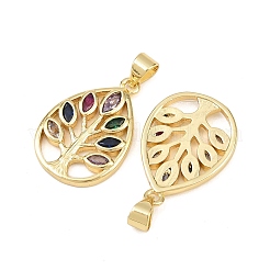 Латунные разноцветные подвески из кубического циркония&nbsp;KK-L251-48G