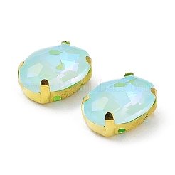 Мокко(мк) овал пришить по стразам&nbsp;RGLA-F080-01A-05