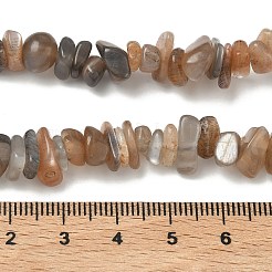 Нити натуральных бусин из нескольких лунных камней&nbsp;G-B160-A04-01