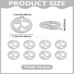 10 шт. подвески из нержавеющей стали 201&nbsp;STAS-LP0003-42