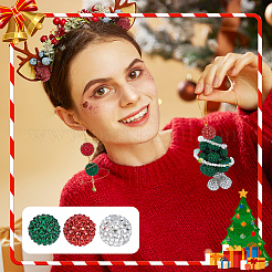 45 шт. 3-цветные прозрачные смоляные стразы с градиентным рисунком&nbsp;RESI-PH0002-35