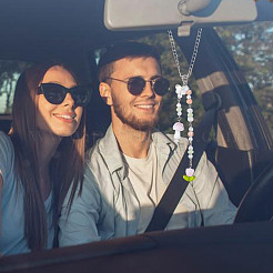 2 шт. 2 стиля грибовидный лэмпворк и подвесные украшения из стекла и сплава&nbsp;HJEW-DR00189