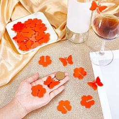 Hobbiesay 2 сумка цветы и бабочки акриловые винные бокалы подвески&nbsp;OACR-HY0001-23A