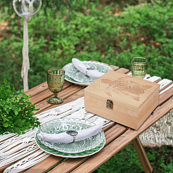 Прямоугольные деревянные коробки на память с крышками&nbsp;CON-WH0101-014