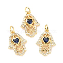 Латунные микро проложить кубического циркония подвески&nbsp;ZIRC-A023-09LG