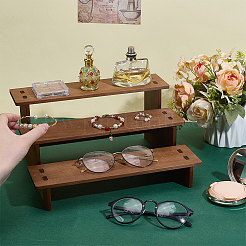 3-уровневые сосновые стенды для косметики&nbsp;DJEW-WH0816-004C