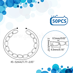 50 шт. удлинитель цепи из нержавеющей стали 304&nbsp;STAS-UN0058-47P
