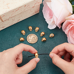 8 шт. бусины из нержавеющей стали марки 304&nbsp;STAS-UN0059-64C