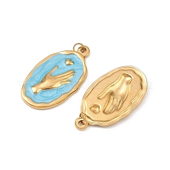 Подвески из нержавеющей стали 304 с эмалью&nbsp;STAS-G364-16G-01