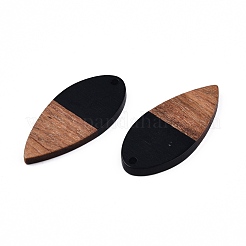 Подвески из непрозрачной смолы и ореха&nbsp;RESI-N025-031-B01