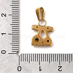 Подвески из нержавеющей стали 304 со стразами&nbsp;STAS-Z158-07G-02