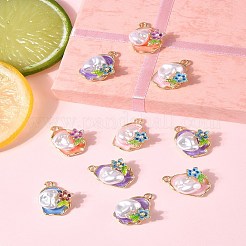 10 шт. Подвески из сплава с эмалью&nbsp;ENAM-FS0003-24