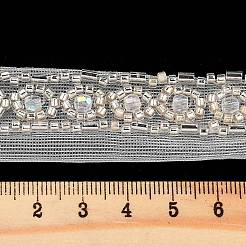 Кружевная отделка из полиэстера с цветочным узором&nbsp;OCOR-A007-21
