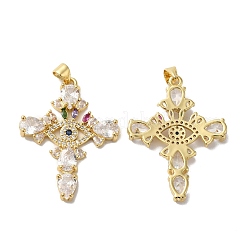 Подвески из кубического циркония с покрытием из латуни&nbsp;KK-O142-53G