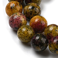 Нити бусин из натуральной окрашенной кунжутной яшмы&nbsp;G-E443-A38