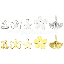 5 шт. 5 стиля подвесок из нержавеющей стали 201/304&nbsp;STAS-YW000-40G