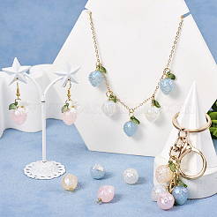 40шт 4 цвета имитация драгоценных камней акриловые подвески&nbsp;SACR-TA0001-22