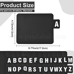26 шт. Пластиковые разделители для папок с буквами a~z&nbsp;DIY-WH20062-34