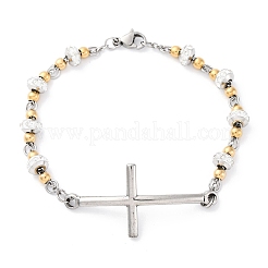 201 браслет из звеньев цепи из нержавеющей стали&nbsp;BJEW-A032-02GP-02