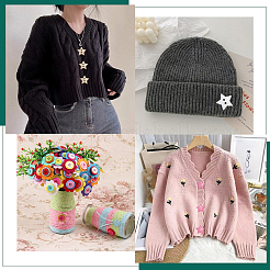 Пуговицы из смолы 300шт 5 цвета&nbsp;DIY-CY0002-22A